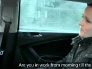 Fake taxi driver anally fucks brunette