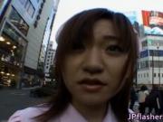 Naughty Asian girl is pissing in public 1 by JPflashers