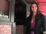 Horny latina teen is seduced by horny man with big whit