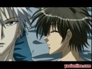 Young hentai guy gets anal fucked