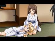 Hentai school threesome with little doll jumping hard c