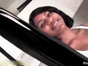 Steamy coon chick getting aroused for osme aroused acti