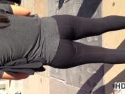 Latina Wearing Tight Leggings