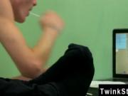 Gay movie of Kyler gets a moist throat from the face-fu
