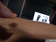 Lucky guy gets his big stiff schlong sucked by two amaz