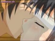Busty anime slut takes a fat penis