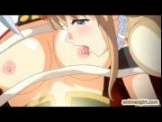 Roped hentai Princess hot threesome wetpussy fucking