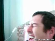 Dirty real asian whore getting getting jizzed after blo