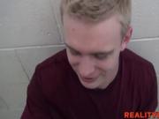 Blonde haired straight Shawn gets his asshole hammered