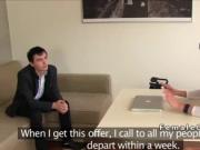 Amateur guy eats cunt to Milf agent in her office
