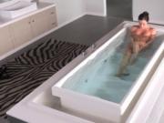 Enchanting threesome pleasuring