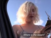 Fake cop bangs blonde on her way to the beach