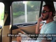 Dude fucks pretty female taxi driver