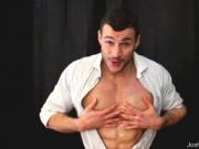 Massive pecs huge cock showing off