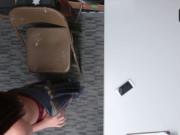 Skinny thief pursuaded to fuck officer