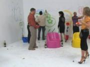 Messy fun turns into an orgy