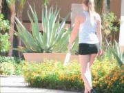 Sexy blonde babe gets horny showing off her pussy 1 by