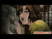 Cute hentai sucking dick and doggystyle fucking