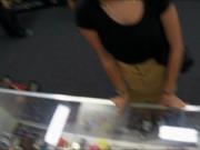 College girl selling her old textbook and fucked
