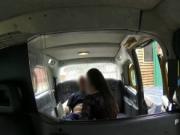 British babe anal banged in fake taxi