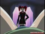 Bondage hentai blowjob and shoved pussy