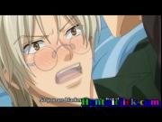 Anime gay reaches orgasm and fucked