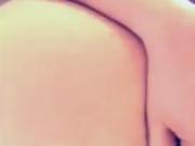 Busty brunette chick masturbates on webcam