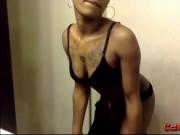 Gorgeous tattooed black babe TryNew