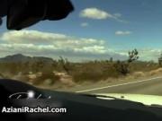 Sexy brunette babe gets horny talking with a guy by Azi