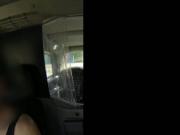Busty blonde amateur banging in cab
