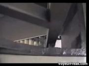 Horny hot couple fucking hardcore in public 1 by Voyeur