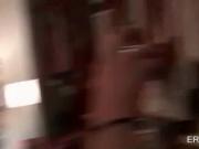 College blowjob and handjob on knees