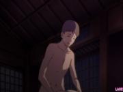 Ginger hentai girl gets tittyfucked and rides