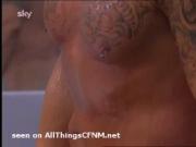 Spycam CFNM - German guy showers naked around hot chic