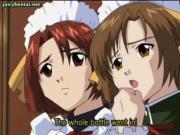 Anime maid tasting stinky sperm