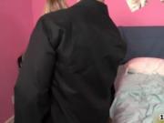 Sexy blonde teen girl loves sucking big dick by 18AndPu