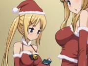 Blonde hentai santa girl gets fucked