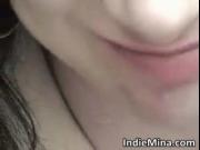 Awesome brunette babe gets naked for the cam by IndieMi