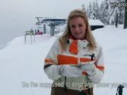 Sexy Eurobabe Nathaly Teges picked up on the ski hills