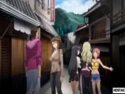 Hentai girl gets gangbanged rough and recorded