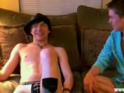 Twink video They kiss, wank off together, and Damien sw