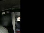 Busty redhead fucks in cab