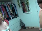 College sex dolls strip and have fun at dorm room sex p