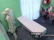 Doctor gets blowjob from busty patient