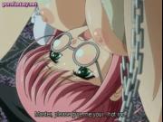 Anime babe gets pleasured with toy