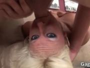 Attractive nasty blonde bitch Felicia Fallon sucks stif
