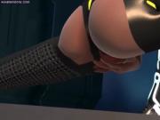 Sexy animated teasing long dick