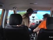 Shaved busty driving student fucking