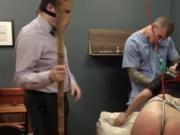 Extreme violently banged bdsm beauty with ropes