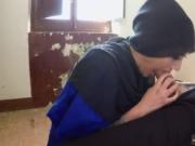 Muslim girl massage 21 yr old refugee in my hotel apart
